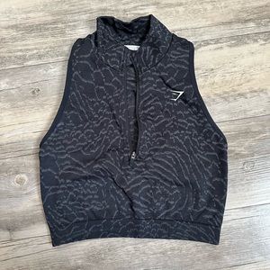 Gymshark Animal Seamless Crop 1/2 Zip
